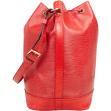 Louis Vuitton Red Epi Leather Sac Noé Grande Shoulder Bag
