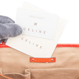 Celine Macadam Monogram Canvas Croc Embossed Leather Striped Boogie Handbag