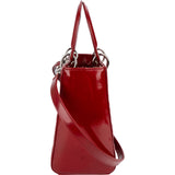 Christian Dior Quilted Patent Leather Lady Dior Handbag