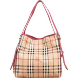 Burberry Haymarket Check Hobo Shoulder Bag
