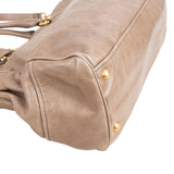 Prada Vitello Shine Leather Bauletto Handbag