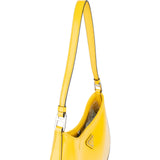Prada Yellow Patent Leather Triangle Cleo Shoulder Bag