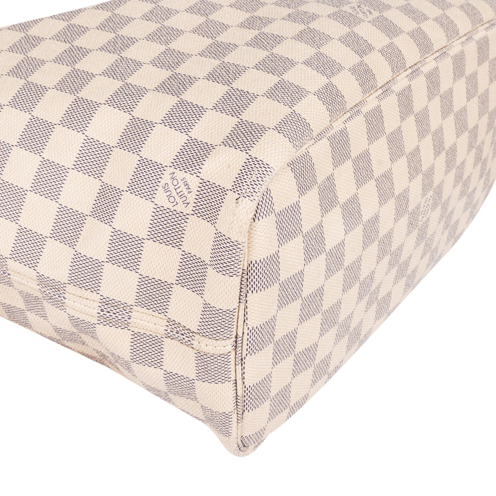Louis Vuitton Monogram Damier Azur Neverfull MM Shoulder Bag - vintageandkickz