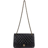 Chanel Quilted Lambskin Maxi Single Flap Crossbody Bag