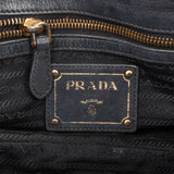 Prada Tessuto Leather Bauletto Triangle Handbag