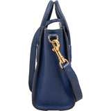 Céline Blue Grained Leather Nano Luggage Crossbody Handbag