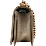 Chanel Caviar Leather Medium Boy Shoulder Bag