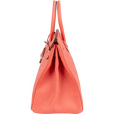 Hermès Flamingo Epsom Leather Birkin 35 Handbag