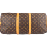 Louis Vuitton Monogram Canvas Keepall 50 Bandoulière Travel Bag