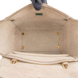 Celine Beige Grained Calfskin Belt Handbag
