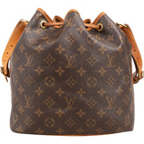 Louis Vuitton Monogram Canvas Sac Noé Petit Shoulder Bag