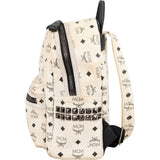MCM Monogram Visetos Stark Side Studs Small Backpack