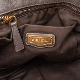 Miu Miu Vitello Lux Leather Bow Handbag