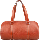 Louis Vuitton Cognac Epi Leather Soufflot Set Handbag