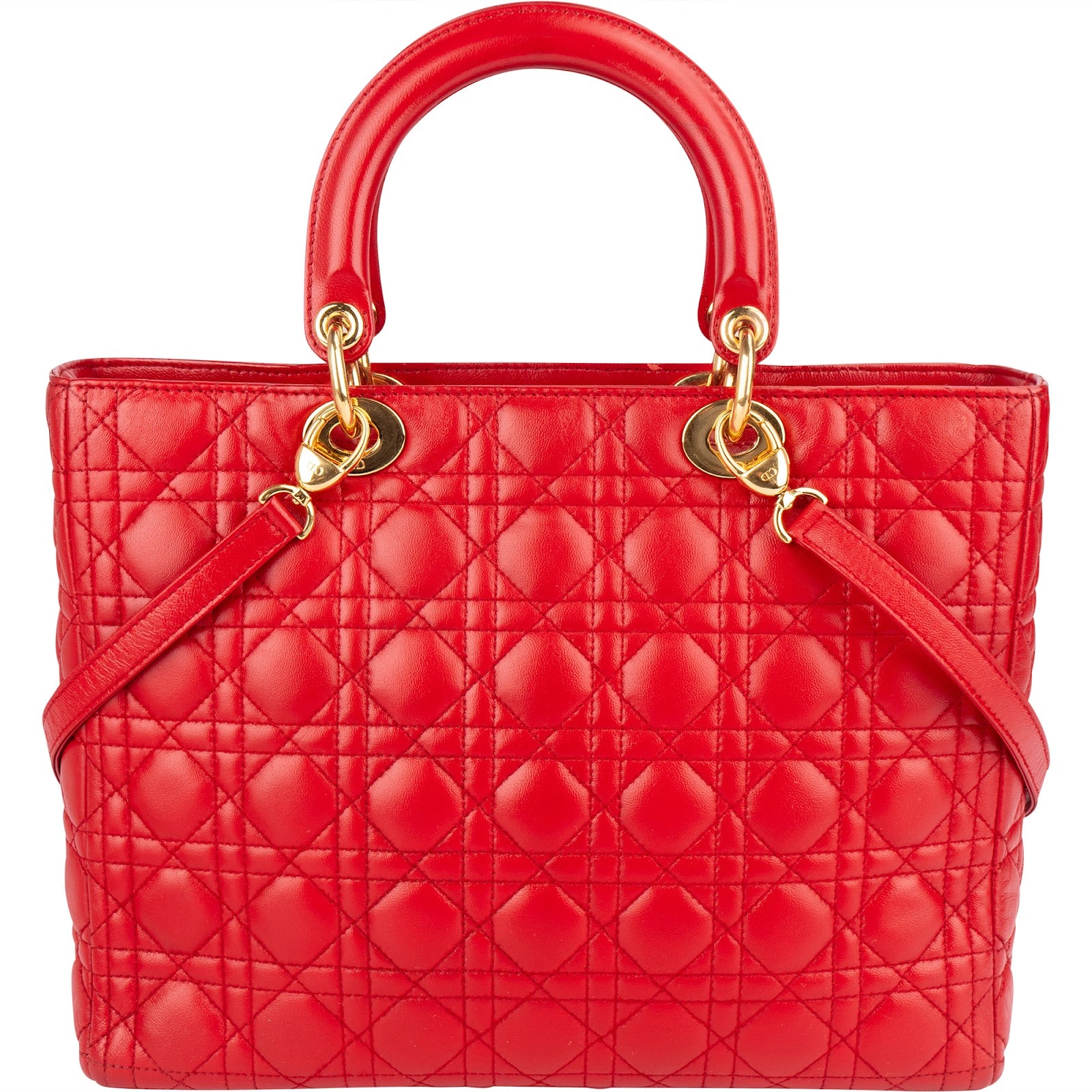 Christian Dior Quilted Leather Lady Dior Handbag - vintageandkickz
