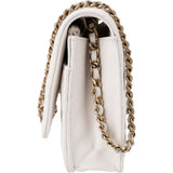 Chanel Quilted Caviar Leather Wallet On Chain Crossbody Bag
