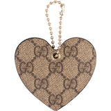 Gucci Monogram GG Supreme Heart Bag Charm