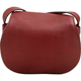 Chloé Grained Calfskin Small Marcie Saddle Crossbody Bag