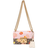 Gucci Monogram GG Supreme Apple Print Padlock Small Shoulder Crossbody Bag