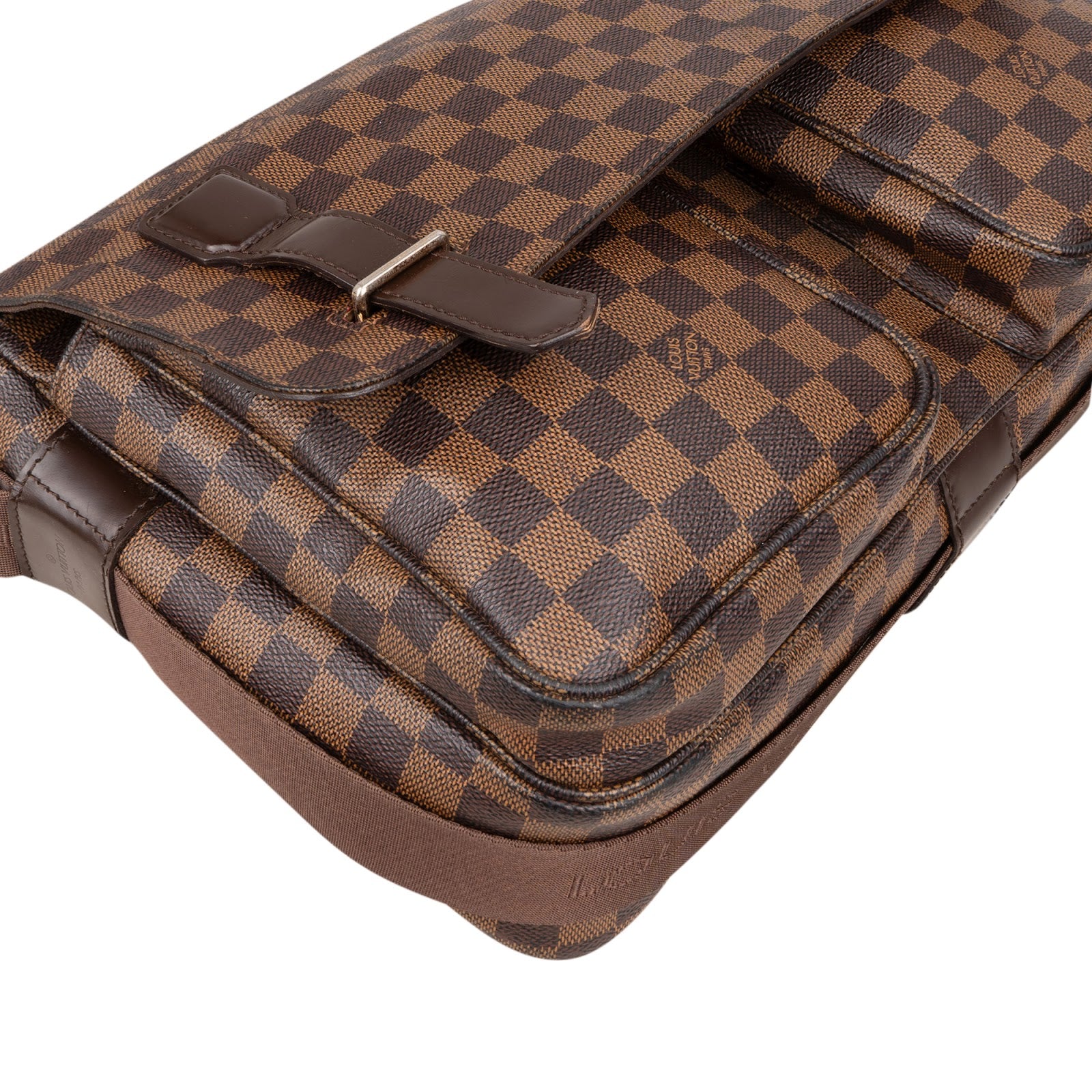 [🔄️B07 / F12] Louis Vuitton Monogram Damier Ebene Canvas Broadway Crossbody Bag - vintageandkickz