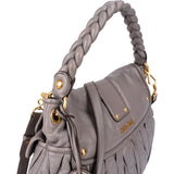 Miu Miu Matelassé Nappa Leather City Coffer Hobo Shoulder Bag