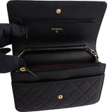 Chanel Quilted Caviar Leather CC Wallet On Chain Crossbody Bag