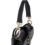Chloé Black Leather C Shoulder Crossbody Bag