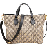 Gucci Monogram GG Supreme Bee Print Small Tote Handbag