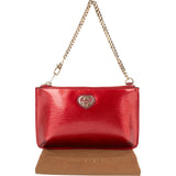 Gucci Patent Leather Heartbit Pochette Handbag