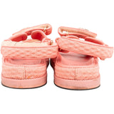 Chanel Pink Quilted Frottee Pearl CC Velcro Dad Sandals (38)
