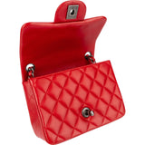 Chanel Quilted Lambskin Mini Rectangular Single Flap Crossbody Bag