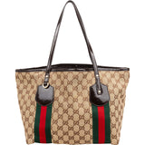 Gucci Monogram GG Canvas Patent Leather Shoulder Bag