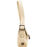 Salvatore Ferragamo Canvas Gancini Baguette Shoulder Bag