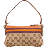 Gucci Monogram GG Canvas Striped Pochette Accessoires Handbag