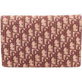 Christian Dior Trotter Monogram Canvas Saddle Wallet On Chain Crossbody Bag
