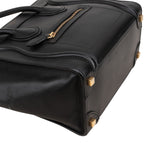 Céline Black Leather Luggage Handbag