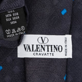 Valentino Cravatte Geometric Pattern Silk Tie Krawatte