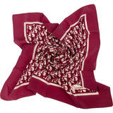 Christian Dior Oblique Monogram Emblem Print Silk 65 Scarf Tuch