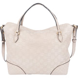 Gucci Grey Microguccissima Leather Bree Top Handle Handbag