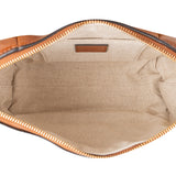 Chloé Brown Shine Calfskin Small Paraty Satchel Handbag