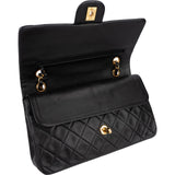 Chanel Quilted Lambskin 24K Gold Medium Double Flap Shoulder Bag