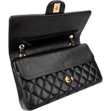 Chanel Quilted Lambskin Gold Medium Double Flap Shoulder Bag
