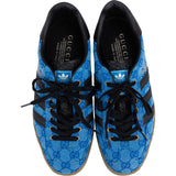 Gucci x Adidas Blue Monogram GG Canvas Gazelle Sneakers (US 8½ / EU 42)