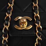 Chanel Quilted Lambskin 24K Gold Single Flap Crossbody Bag