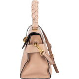 Miu Miu Pebbled Leather Madras Braided Handle Handbag