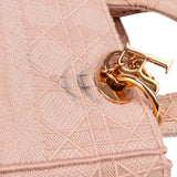 Christian Dior Pink Cotton Lady D-Lite Handbag