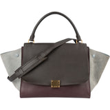 Céline Leather and Suede Trapeze Handbag