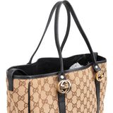 Gucci Monogram GG Canvas Twins Tote Shoulder Bag