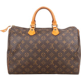 Louis Vuitton Monogram Canvas Speedy 35 Handbag