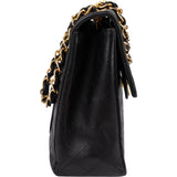 Chanel Quilted Lambskin 24K Gold Maxi Single Flap Crossbody Bag